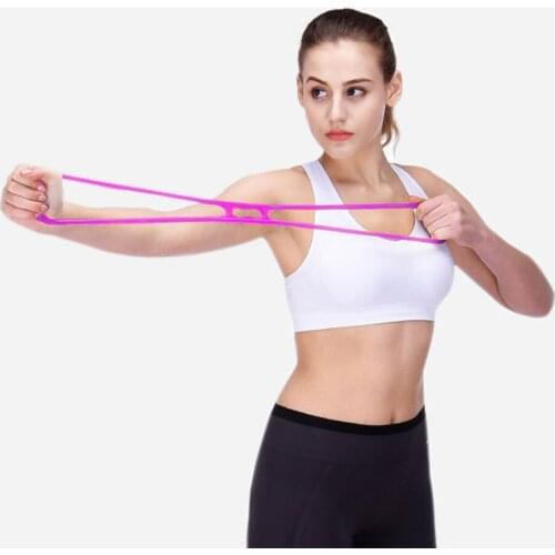 Portable Workout Pull Stretch Latex Elastic Tension Rope Decompression Movement Chest Expansion Resistance Band Sports Fitness