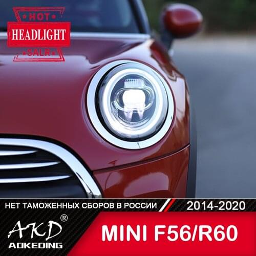 For Car MINI F56 F55 F57 Head Lamp 2014-2020 Car Accessory Fog Lights Day Running Light DRL H7 LED Bi Xenon Bulb R60 Headlights