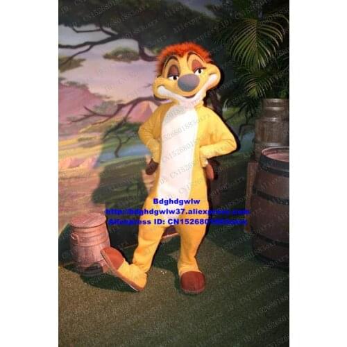 The Lion King Timon Mascot Costume Adult Cartoon Character Outfit Suit Large-scale Activities Attract Customers zx2311