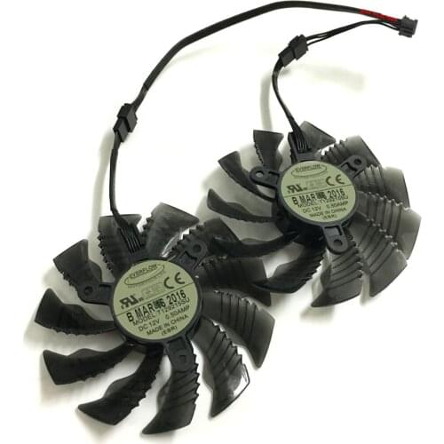 2pcs/Set T129215SU GPU Cooler Graphics Card Fans For REDEON GIGABYTE GV-R938G1 GV-R938WF2-4GD GV-R938XG1 GAMING-4GD Card Cooling