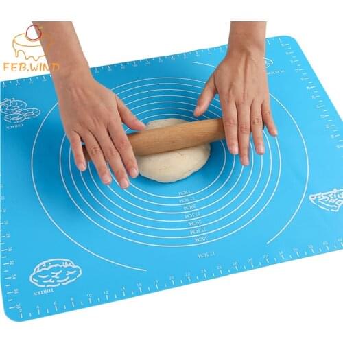Buy Silicone Baking Mats Get Dough Cutter Free Silicone Mat for Dough Rolling Silikon Pad with Measurements 213