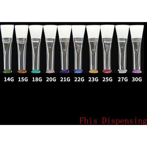 Soft Brush 14G-27G Dispensing Brush Needle 10mm Flat Mouth Brush Needle Diamete for Dispensing Glue