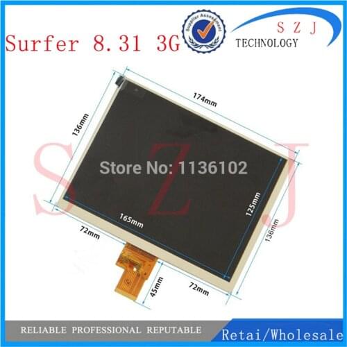 New 8" inch Explay Surfer 8.31 3G TABLET LCD Display Screen Panel Replacement Digital Viewing Frame Free Shipping