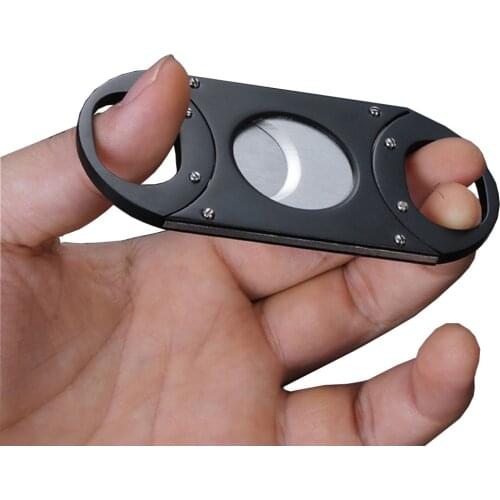 Painted Stainless Steel Cigar Scissors Double-blade Design Cigar Cutters Smoking Accessories