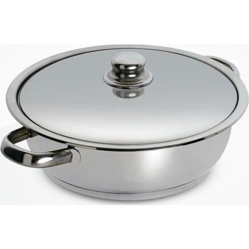 Of Gulsan Mega Oblate Steel Handle Cookware 24 X06 Cm