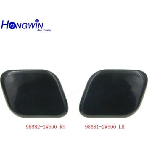 98681-2W500 98682-2W500 Front Lelt Right bumper headlight cover Headlight cleaning Cap For Hyundai Santa Fe DM Grand Fe 15-18