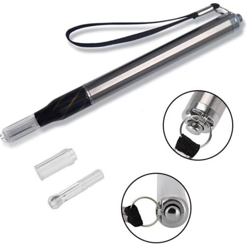 1PC Silver Manual Aluminum Alloy Tattoo Pen Professional Permanent Makeup Disposable Microblading Pens Hand Tools