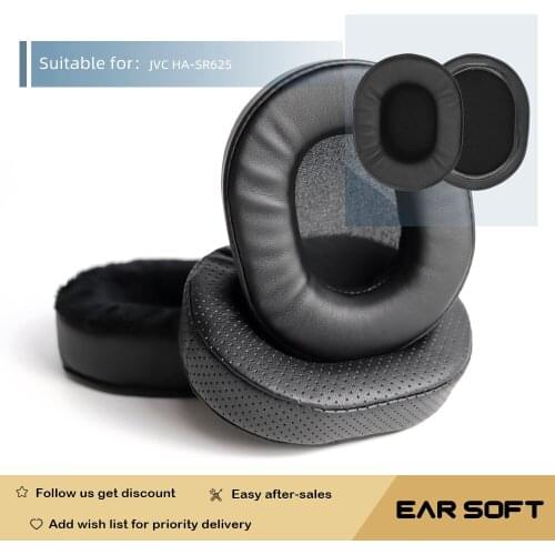 Earsoft Replacement Ear Pads Cushions for JVC HA-SR625 Headphones Earphones Earmuff Case Sleeve Accessories