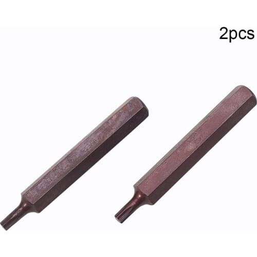 Utoolmart New 2pcs TX25 TX40 TX50 TX55 Torx Head Sockets 1/2-inch 50mm length Chrome Vanadium Steel Drive Socket Adapter