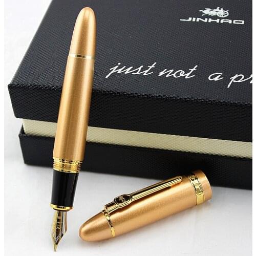 High-quality Jinhao 159 Fountain Pen Luxury Ink Pens for School Business Office Supplies 0.5mm Medium Nib Heavy Pen Caneta