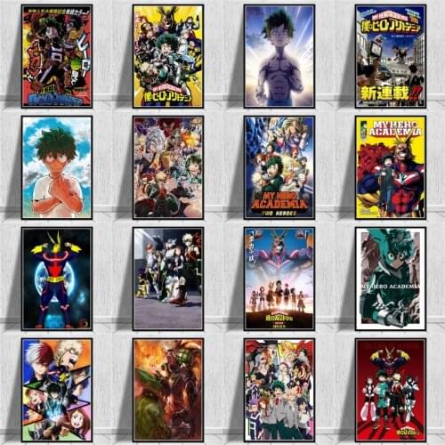 Boku No My Hero Academia Japanese Anime Wall Canvas Painting Posters and Prints Wall Art Pictures for Living Room Home Decor