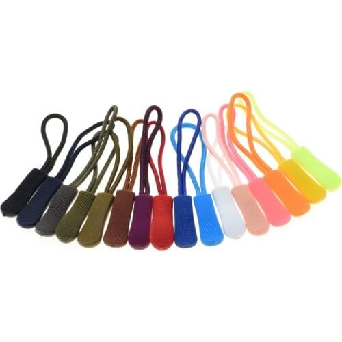 3pcs Zipper Pulls Cord Rope Ends Lock Zip Clip Buckle For Paracord Accessories/ Backpack/Clothing 16 Colors