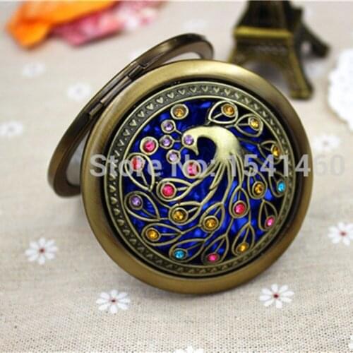 Women Pocket Chic Retro Vintage Style Butterfly Makeup Cosmetic Compact Mirror Wholesale&Retail