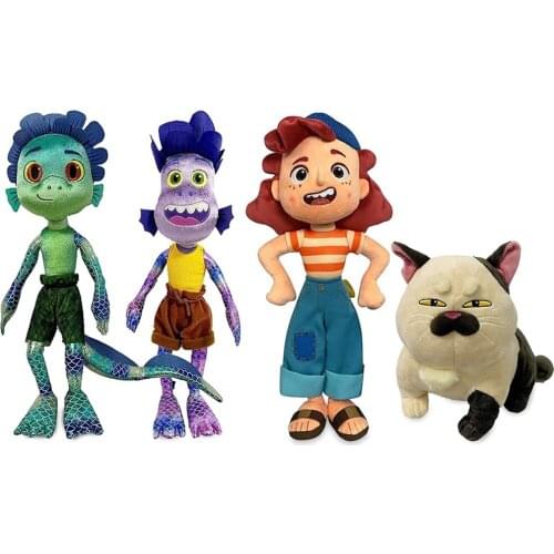 2021 Cartoon Luca Alberto Julia Cat Sea Monster Boys Plush Toys Anime Figures Plush Dolls Kids Birthday Gifts for Boys