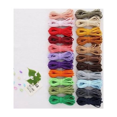 22 color,. 44 yard 2.5mm thickness elastic string craft ropes jewelry cords rubber rope , elastic rope cord Free Shipping