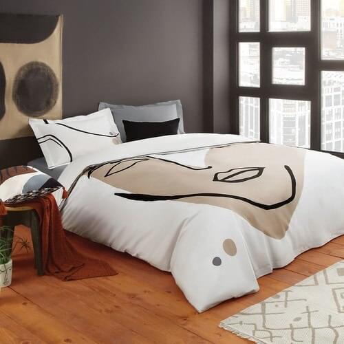 YatasBedding Matisse 100% Cotton King size Double side 220x240cm 4 PCS Duvet set