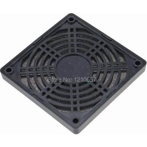 500Pieces LOT 9CM 90mm Fan Filters Black Plastic Dust Network Cooling Fan Dedicated Grille