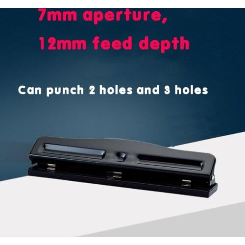 999 Adjustable 3 Hole Fist Ring Album Paper Cutter Adjustable Punch A4 Punch Scrapbook Punch (punch 7 Pages) Manual Punch