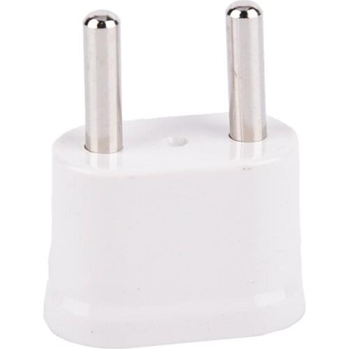 US USA To EU EURO Europe Travel Power Plug Adapter Charger Converter For USA Converter White