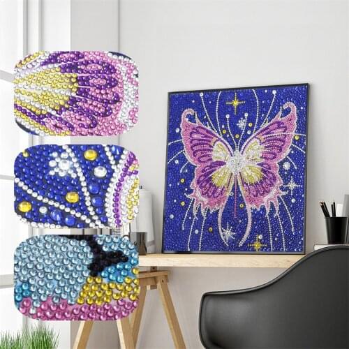 Diamond Painting Butterfly Special Shaped Crystal Round Mosaic Home Full Diamond Embroidery Home Decoration for Living Room