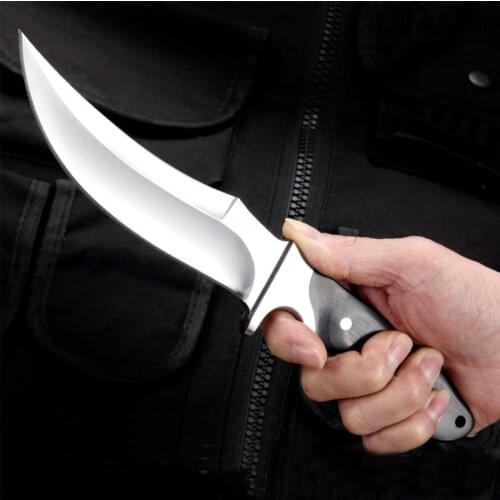 Free Shipping outdoor self defense knife field survival high hardness straight knife portable camping knife