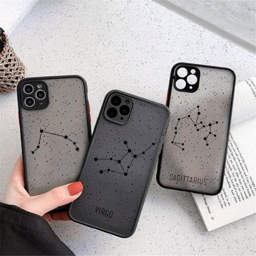 ZUIDID Funny Twelve Constellations Phone Case For iPhone 12 11 Pro 7 XS MAX X XR SE 20 8 6Plus Shockproof Hard Cover Clear Coque