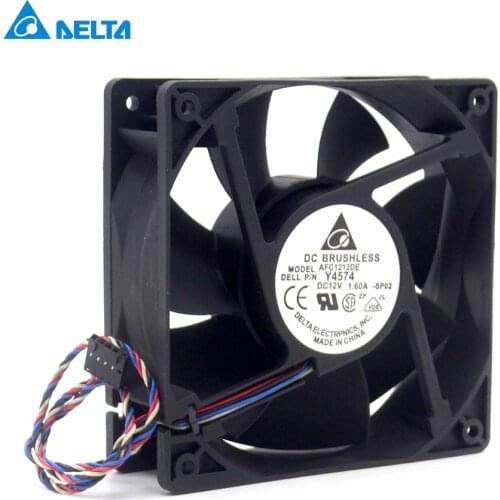 Delta New AFC1212DE 12038 12cm 120mm DC 12V 1.6A pwm ball fan thermostat inverter server cooling fan