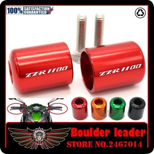 For Kawasaki ZZ-R1100 ZZR 1100 1990-1992 Handlebar Grips Bar Ends Cap Cover Slider Motorcycle Accessories CNC