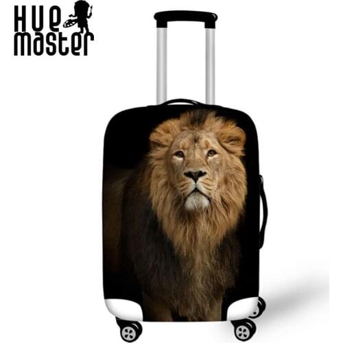 Traveler accessories elasticity durable suitcase cover scratch proof waterproof suitcase cover lion pattern exterior design case