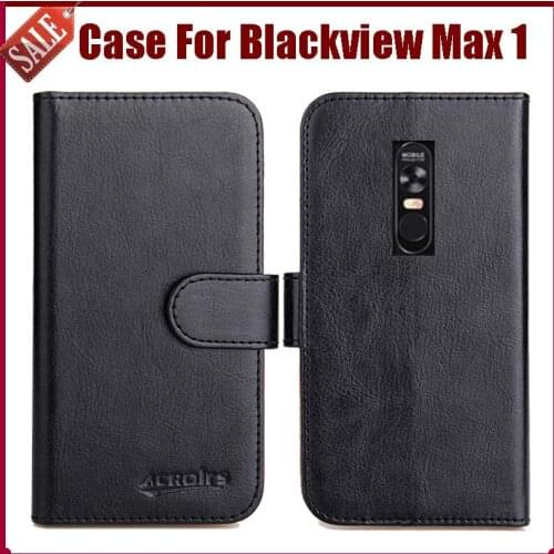 Hot Sale! Blackview Max 1 Case New Arrival 6 Colors High Quality Flip Leather Protective Cover For Blackview Max 1 Case