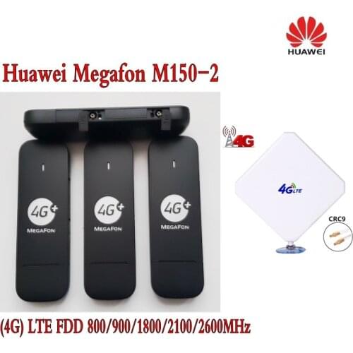 Huawei Unlocked E3372 LTE/4G 150 Mbps USB Dongle Modem +CRC9 CONNECTOR 35DBI 4G EXTERNAL ANTENNA BOOSTER SIGNAL A