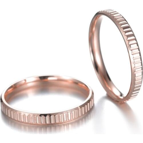 Ins Tide Stainless Steel Rings For Women Simple Temperament Engagement Wedding Rings Fashion Jewelry Wholesale 2020