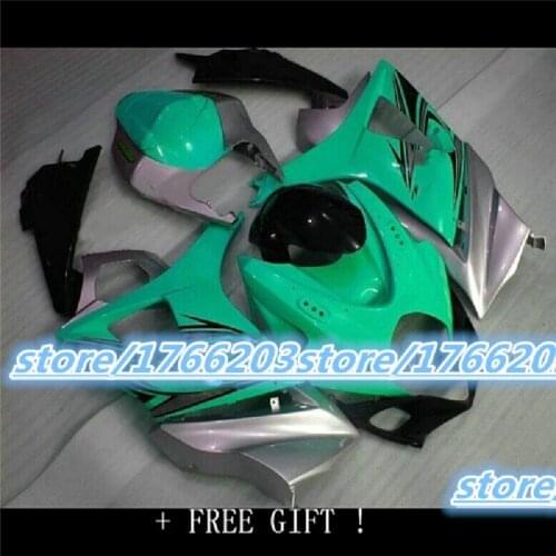 Green silver black ABS Injection fairings kit for SUZUKI K7 GSXR1000 GSXR 1000 07-08 SUZUKI GSXR1000 2007-2008 K7 bodywork