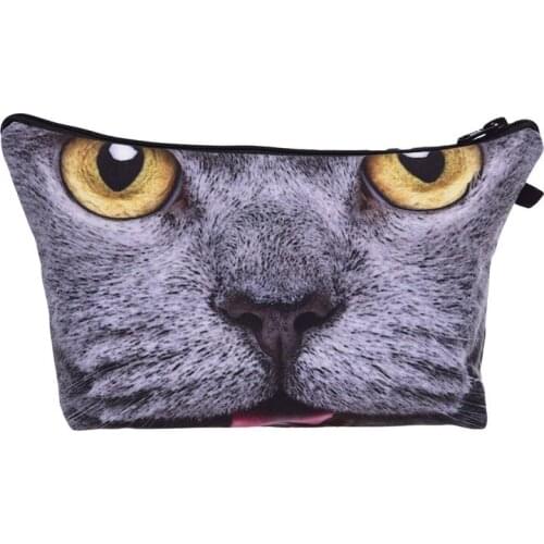 Cosmetic Bag Fashion Print Women Brand makeup bags Cute bag headset candy Cosmetic printing Collection men Multi-function Eye