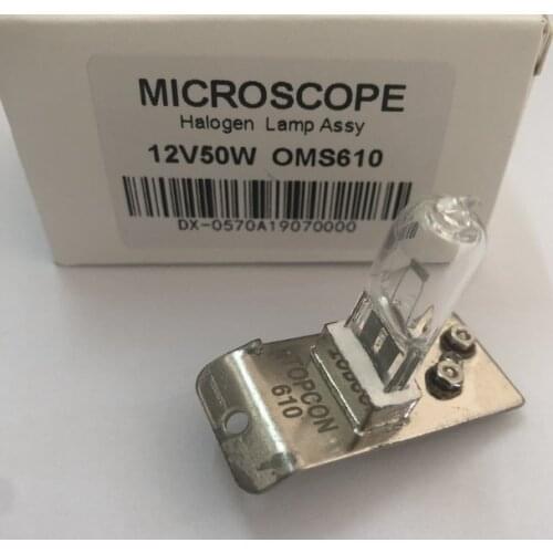 Topcon microscope lamp OMS-610 12V50W metal plate halogen bulb,OMS610 12V 50W