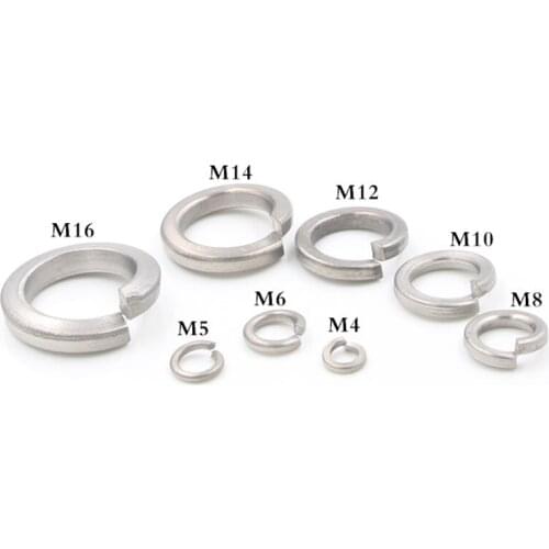 M3/4/5/6/8/10/12/14/16/18/20 TC4 GR5 Titanium Spring Lock Washer Anti Acid Corrosion