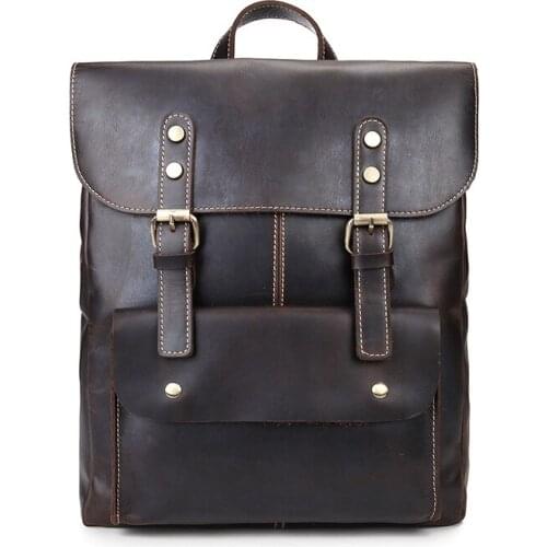 Megiabeam Men's Leather Backpacks