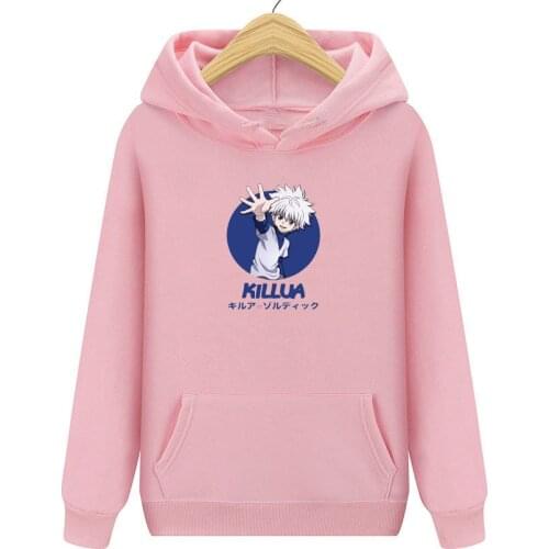 Cute Womens Hoodies Hunter X Hunter Men Women Pullovers Hoodies Sweatshirts Killua Zoldyck Hisoka 90s Anime Hoody Streetwear