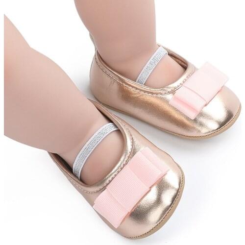 Fashion new born baby girl shoes red rubber-soled non-slip princess Indoor soft-soled toddler shoes