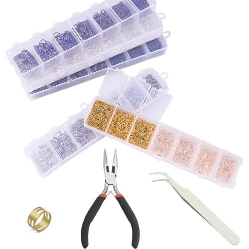 DIY Earring Making Jewelry Kit Open Circle Single Jump Rings Set Necklace Bracelet Pendant Connectors DIY Crafts Accessories