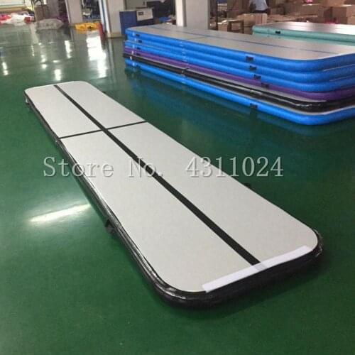 4x1x0.1mAir Track Inflatable Gymnastics Tumbling Air Track Mat with Electric Air Pump for Cheerleading