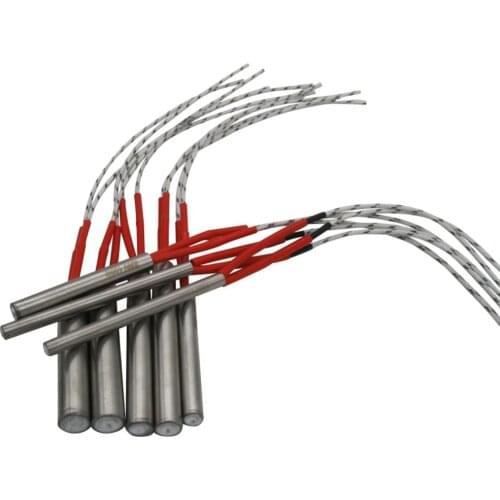 Free shipping 8 x 120mm 200W Heating Element Mould Wired Cartridge Heater AC 220V Electricity Generation Temperature control