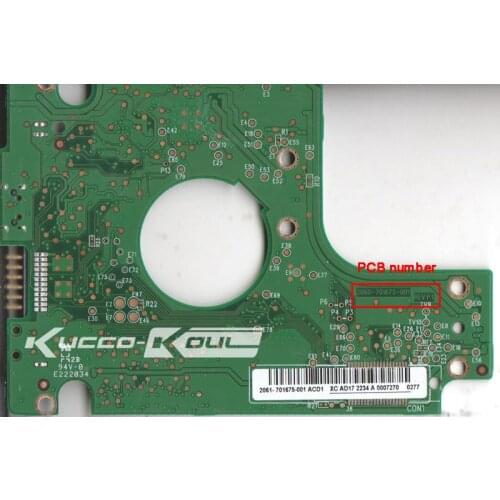 HDD PCB logic board 2060-701675-001 REV P1 for WD 2.5 USB hard drive for for WD5000BMVV/KMVV WD6400BMVV/KMVV WD7500KMVV WD10TMVV