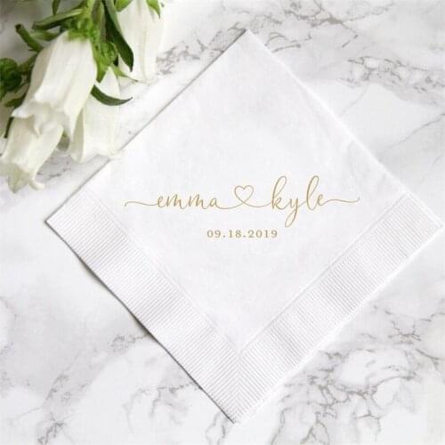 Personalized Wedding Napkins,Rehearsal Dinner,Engagement Party, Custom Bar Napkins,Custom Wedding Napkins - Destination Wedding