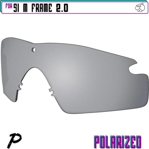 EZReplace Polarized Replacement Lenses for - Oakley Si M Frame 2.0 Sunglasses - Silver P