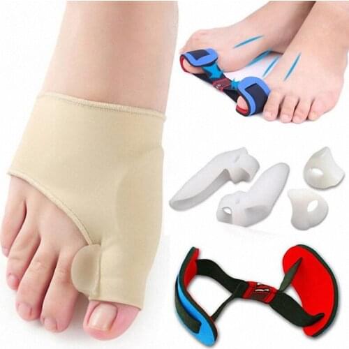Durable 5pcs Walking Health Outdoor Toes Rehabilitation Tool Thumb Correctors Separator Foots Care Massage Set