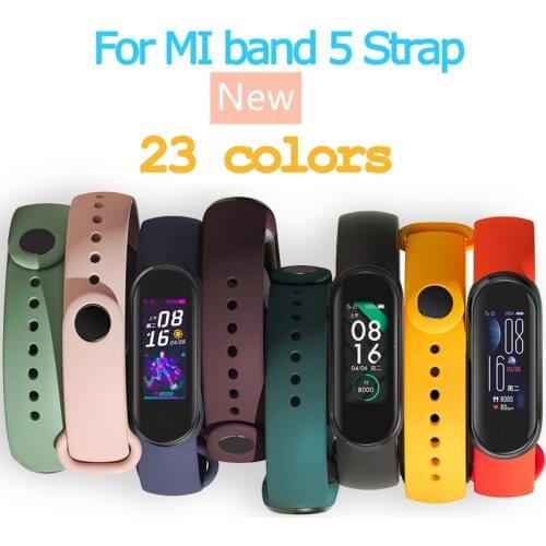 Wristband Smart Bracelet For Xiaomi Mi Band 5 Sport Strap Replacement Wristband MiBand 5 Band5 Wrist Strap For Xiaomi Mi Band 5