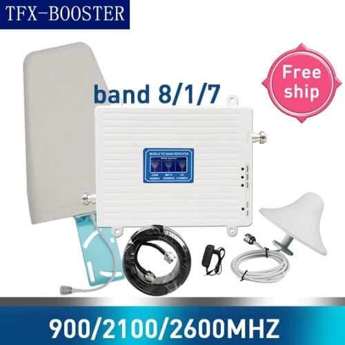 TFX-BOOSTER 900/2100/2600MHZ GSM 2G WCDMA 3G LTE 4G Cell Phone Signal Booster 2G 3G 4G LTE 2600MHZ Repeater Cell Phone Booster