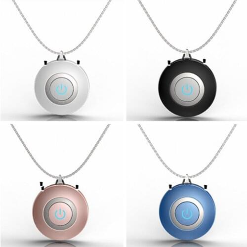 USB Portable Wearable Air Purifier Personal Necklace Negative Ion Air Freshener Low Noise for Outdoor Home Sports