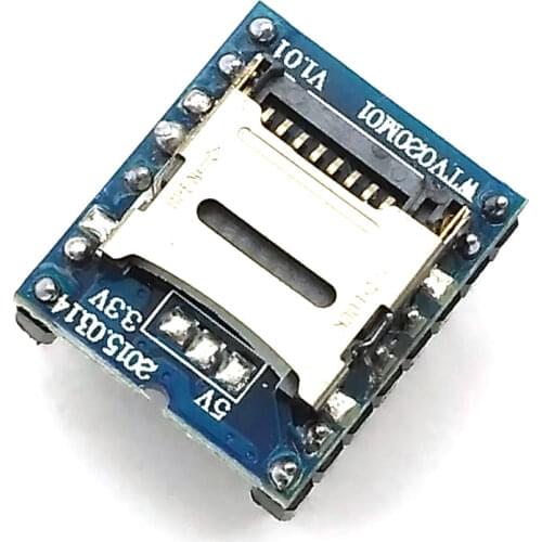 WTV020 WTV020-SD WTV020SD-20SS Mini SD Card MP3 Sound Module Voice Module for arduino 2560 UNO R3 WTV020-SD-16P